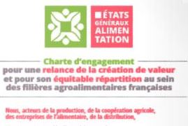Charte d’engagement pour une relance de la création de valeur et pour son équitable répartition au sein des filières agroalimentaires françaises