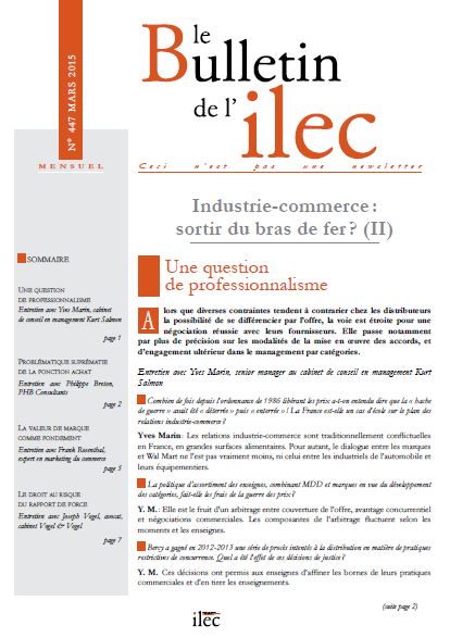 Industrie-commerce : sortir du bras de fer ? (II)