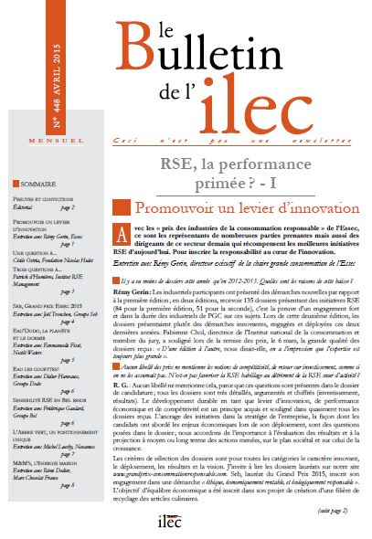 RSE, la performance primée ? (I)