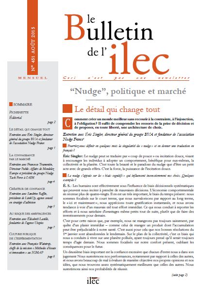 “Nudge”, politique et marché