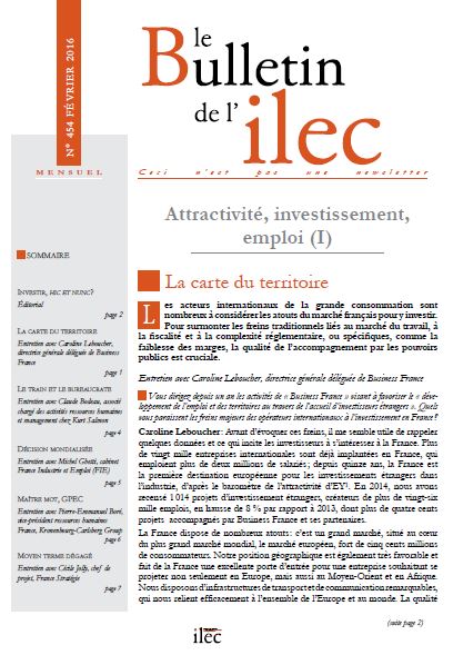 Attractivité, investissement, emploi (I)