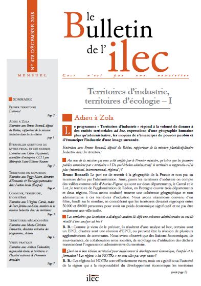 Territoires d’industrie, territoires d’écologie – I