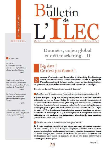 Données, enjeu global et défi marketing – II