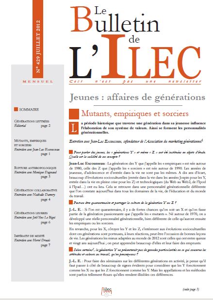 Jeunes : affaire de générations