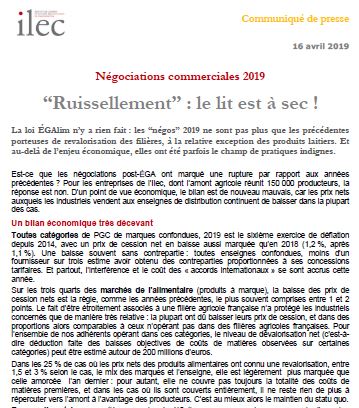 “Ruissellement” : le lit est à sec ! (communiqué de presse)