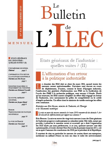 Etats généraux de l’industrie : quelles suites ? (II)