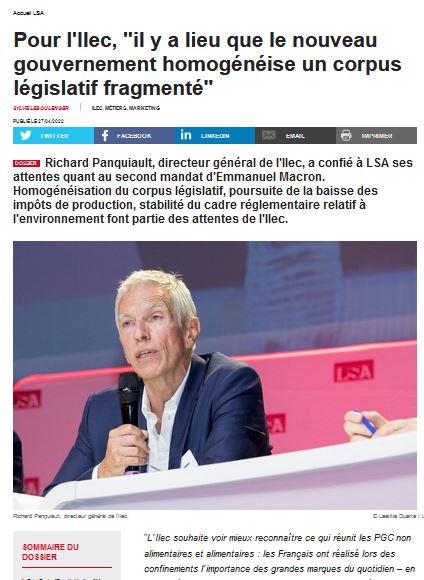 L’Ilec à “LSA” : “Il y a lieu que le nouveau gouvernement homogénéise un corpus législatif fragmenté”